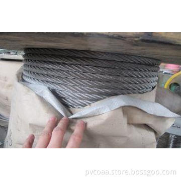 304 Stainless Steel Wire Rope 6x36 WS 32mm With EN12385-4 /